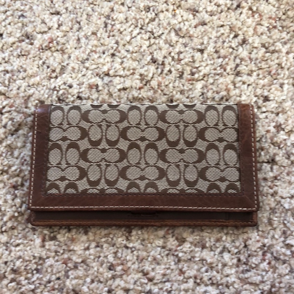 Coach checkbook cover